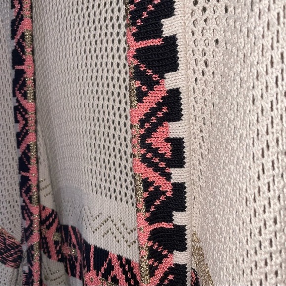 Circus Hotel Anthropologie Aztec Print Loose Fit Cardigan Sweater EU Sz 38 US S - Picture 10 of 14